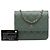 Borsa a tracolla Chanel CC Square Quilted Lambskin Wallet on Chain Verde - vista 7