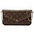 Borsa a tracolla Louis Vuitton Monogram Pochette Felicie Marrone