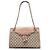Bolsa de Ombro Gucci Emily Large em Lona GG Bege