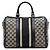 Gucci Medium GG Canvas Web Joy Boston Bag Satchel Beige