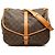 Borsa a tracolla Louis Vuitton Monogram Saumur 35 Marrone