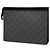 Black Louis Vuitton Monogram Eclipse Reverse Pochette Voyage MM Clutch Bag - view 2