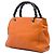 Bamboo Bolsa Gucci Small Shopper Satchel em couro de bezerro laranja com bambu - vista 2
