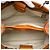 Bamboo Bolsa Gucci Small Shopper Satchel em couro de bezerro laranja com bambu - vista 4