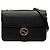 Borsa a tracolla Gucci Medium Dollar Calfskin Interlocking G Nera Nero