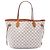 Borsa Tote Louis Vuitton Damier Azur Neverfull MM bianca Bianco