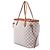 Borsa Tote Louis Vuitton Damier Azur Neverfull MM bianca Bianco - vista 2