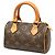 Borsa Louis Vuitton Monogram Mini Speedy HL Marrone - vista 2