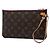 Pouch Louis Vuitton Monogram Neverfull MM Marrone - vista 2