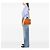 Borsa Gucci Medium Bamboo Shopper in pelle di vitello arancione - vista 6
