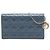 Autre Marque Pouch Lady Dior in vernice Cannage blu con catena e tracolla