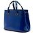 Borsa Satchel Gucci Bright Bit in vernice blu - vista 2