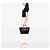 Double Bolsa Prada Glace Calf de Alça Dupla e Bolso Duplo, Castanho Marrom - vista 6