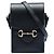 Borsa a tracolla Mini Horsebit 1955 in pelle nera Gucci Nero