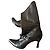 Autre Marque Schwarze Lederstiefel mit Stiletto-Absatz
