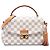 Borsa Satchel Louis Vuitton Damier Azur Croisette Bianca Bianco