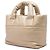 Sac cabas réversible Chanel Coco Cocoon Small en agneau doré - vue 2
