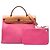 Borsa Hermès Toile Herbag Zip 31 Rosa - vista 7