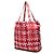 Borsa Red Hermès Bolduc Au Carre Silk Marwari Le Sac Silky Pop Tote Rosso - vista 2