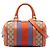 Borsa Boston Satchel Gucci Small GG Canvas Web beige