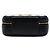 Borsa Vanity Case Satchel Chanel Medium in lambskin nera con placca dorata Nero - vista 3