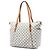 Borsa Tote Louis Vuitton Damier Azur Totally MM bianca Bianco - vista 2
