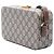 Borsa a tracolla Gucci GG Supreme Interlocking G beige - vista 2