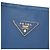 Sac cabas convertible ouvert Prada Saffiano Lux bleu - vue 5