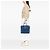 Sac cabas convertible ouvert Prada Saffiano Lux bleu - vue 6