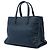 Borsa Tote Satchel Prada Saffiano Soft blu a tre tasche - vista 2