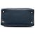 Borsa Tote Satchel Prada Saffiano Soft blu a tre tasche - vista 3