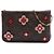 Brown Louis Vuitton Monogram Blooming Flowers Double Zip Pochette Crossbody Bag