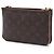 Brown Louis Vuitton Monogram Blooming Flowers Double Zip Pochette Crossbody Bag - view 2