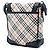 Borsa a tracolla Burberry Nova Check in tela nera Nero - vista 2