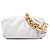Borsa a tracolla Chain Pouch Bottega Veneta in nappa bianca Bianco