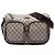 Borsa a tracolla Gucci GG Supreme con doppia tasca Beige
