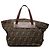 Fendi Zucca Canvas Handtasche braun