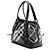 Burberry Medium Beat Check Nylon Lowry Satchel in Grau - Ansicht 2