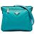 Borsa a tracolla Prada in Tessuto blu con rifiniture in Saffiano e chiusura a zip