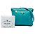 Borsa a tracolla Prada in Tessuto blu con rifiniture in Saffiano e chiusura a zip - vista 7