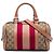 Borsa Satchel Gucci Small GG Canvas Web Beige