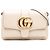 Borsa a tracolla Arli Small in pelle bianca Gucci Bianco