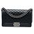 Borsa a tracolla Chanel Boy Flap in pelle d'agnello matelassé, nera, dimensione Old Medium Nero