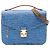 Borsa Satchel Pochette Metis Louis Vuitton in Epi Denim e Monogramma Invertito Blu