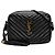 Autre Marque Borsa Camera Lou in pelle matelassé monogram Saint Laurent nera Nero