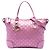 Borsa Gucci Metallic Guccissima Heart Bit rosa