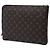Borsa a pochette Louis Vuitton Monogram Etui Voyage GM Marrone - vista 2