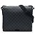 Borsa a tracolla Louis Vuitton District MM Damier Graphite Nera Nero