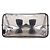 Borsa Tote in PVC con profili in pelle Spazzolato nera Prada Nero - vista 3