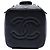 Piccola borsa vanity Chanel in pelle di vitello trapuntata nera con catena e borsa satchel Nero - vista 3